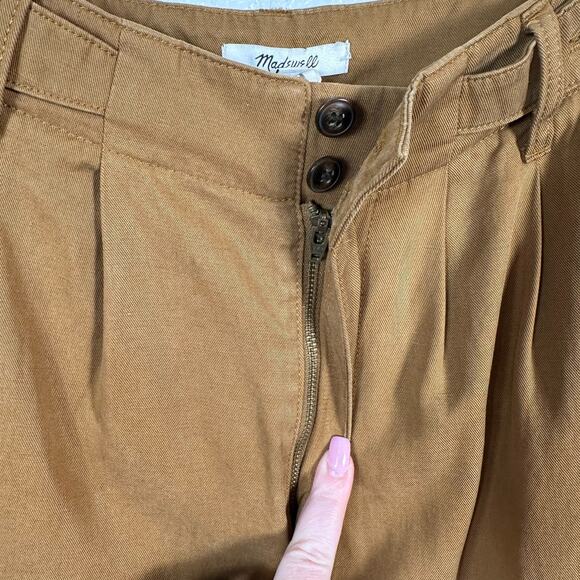 Madewell Womens The Harlow Wide Leg Trouser Pant in Acorn Size 6 - Picture 12 of 13